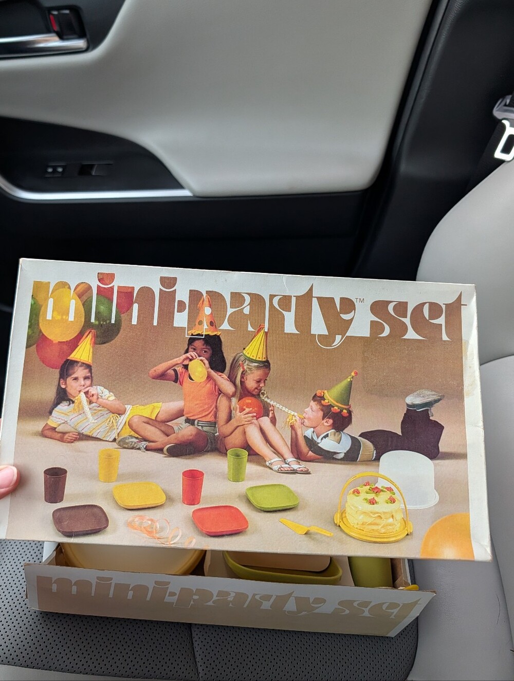 Tupperware Mini Party Set in Yellow, Red, Green, Brown